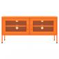 Preview: TV-Schrank Orange 105x35x50 cm Stahl