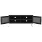 Preview: TV-Schrank Schwarz 105x35x50 cm Stahl    