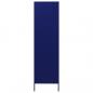 Preview: Kleiderschrank Marineblau 90x50x180 cm Stahl   