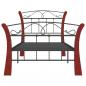 Preview: Bettgestell Schwarz Metall 90x200 cm