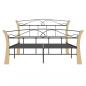 Preview: Bettgestell Schwarz Metall 120x200 cm