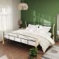 Preview: ARDEBO.de - Bettgestell Schwarz Metall 200x200 cm
