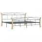 Preview: Bettgestell Schwarz Metall 200x200 cm