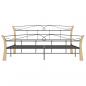 Preview: Bettgestell Schwarz Metall 200x200 cm