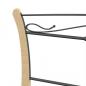 Preview: Bettgestell Schwarz Metall 200x200 cm