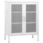 Preview: Lagerschrank Weiß 80x35x101,5 cm Stahl