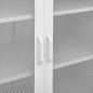Preview: Lagerschrank Weiß 80x35x101,5 cm Stahl