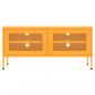 Preview: TV-Schrank Senfgelb 105x35x50 cm Stahl    