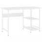 Preview: Computertisch Weiß 105x55x72 cm MDF und Metall