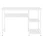 Preview: Computertisch Weiß 105x55x72 cm MDF und Metall