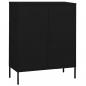 Preview: ARDEBO.de - Lagerschrank Schwarz 80x35x101,5 cm Stahl    