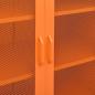 Preview: Lagerschrank Orange 80x35x101,5 cm Stahl    