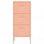 Preview: Lagerschrank Rosa 42,5x35x101,5 cm Stahl    