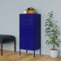 Preview: ARDEBO.de - Lagerschrank Marineblau 42,5x35x101,5 cm Stahl