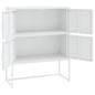 Preview: ARDEBO.de - Highboard Weiß 80x35x100 cm Stahl
