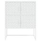 Preview: Highboard Weiß 80x35x100 cm Stahl