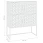 Preview: Highboard Weiß 80x35x100 cm Stahl