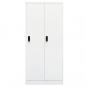 Preview: Kleiderschrank Weiß 80x50x180 cm Stahl