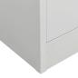 Preview: ARDEBO.de - Kleiderschrank Hellgrau 80x50x180 cm Stahl