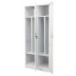 Preview: Kleiderschrank Hellgrau 80x50x180 cm Stahl