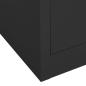 Preview: Kleiderschrank Anthrazit 80x50x180 cm Stahl