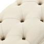 Preview: Sitzbank mit Stauraum 110 cm Creme Massivholz Tanne und Stoff
