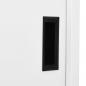 Preview: Büroschrank mit Schiebetüren Weiß 90x40x180 cm Stahl 