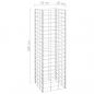 Preview: Gabionen-Hochbeete 3 Stk. 30x30x100 cm Eisen