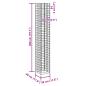 Preview: Gabionen-Hochbeete 4 Stk. 30x30x50/100/150/200 cm Eisen