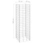 Preview: Gabionen-Hochbeete 4 Stk. 30x30x50/100/150/200 cm Eisen