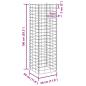 Preview: Gabionen-Hochbeete 4 Stk. 30x30x50/100/150/200 cm Eisen