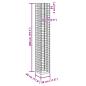 Preview: Gabionen-Hochbeete 4 Stk. 30x30x50/100/150/200 cm Eisen