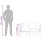 Preview: 2-Sitzer-Gartensofa mit Kissen Massivholz Akazie