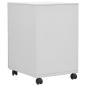 Preview: Aktenschrank mit Rollen Hellgrau 39x45x60 cm Stahl