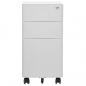 Preview: Aktenschrank mit Rollen Hellgrau 30x45x59 cm Stahl