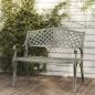 Preview: ARDEBO.de - Gartenbank 102 cm Aluminiumguss Grün