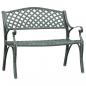 Preview: Gartenbank 102 cm Aluminiumguss Grün