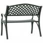 Preview: Gartenbank 102 cm Aluminiumguss Grün
