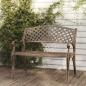 Preview: ARDEBO.de - Gartenbank 102 cm Aluminiumguss Bronzen