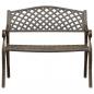 Preview: Gartenbank 102 cm Aluminiumguss Bronzen