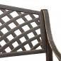 Preview: Gartenbank 102 cm Aluminiumguss Bronzen