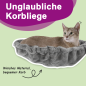 Preview: Kratzbaum mit Sisal-Kratzsäulen Hellgrau 110 cm