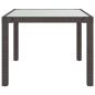 Preview: 3-tlg. Garten-Essgruppe Poly Rattan Braun
