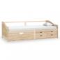 Preview: Tagesbett 3-Sitzer mit Schubladen Massivholz Kiefer 90x200 cm