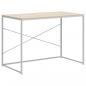 Preview: Computertisch Weiß und Eiche-Optik 110x60x70 cm Holzwerkstoff