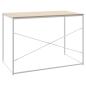Preview: Computertisch Weiß und Eiche-Optik 110x60x70 cm Holzwerkstoff