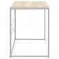 Preview: Computertisch Weiß und Eiche-Optik 110x60x70 cm Holzwerkstoff