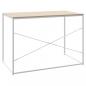 Preview: Computertisch Weiß und Eiche-Optik 110x60x70 cm Holzwerkstoff