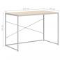 Preview: Computertisch Weiß und Eiche-Optik 110x60x70 cm Holzwerkstoff