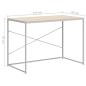 Preview: Computertisch Weiß und Eiche-Optik 110x60x70 cm Holzwerkstoff